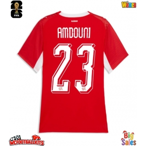 Switzerland Zeki Amdouni #23 Replica Home Stadium Shirt for Women World Cup 2026 Short Sleeve